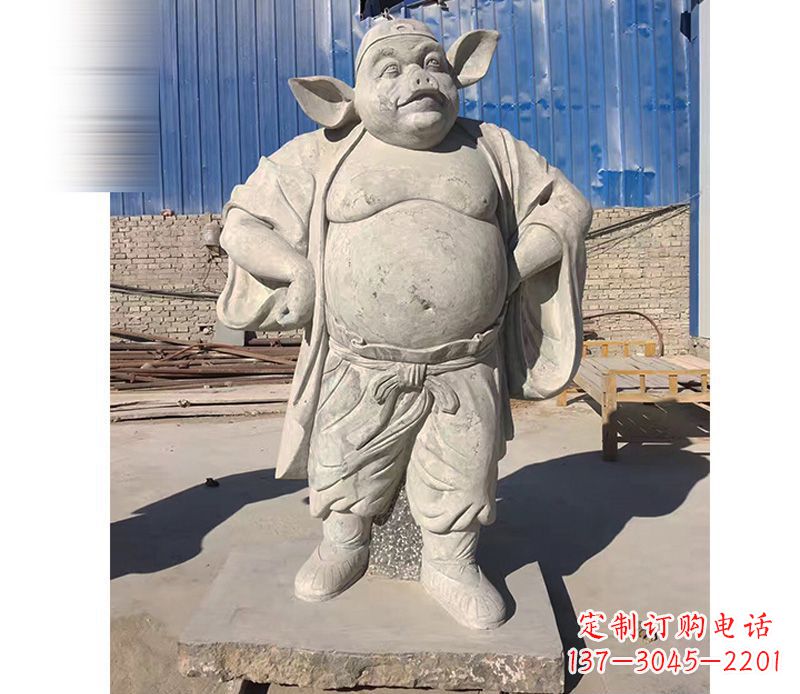 淄博大理石猪八戒雕塑