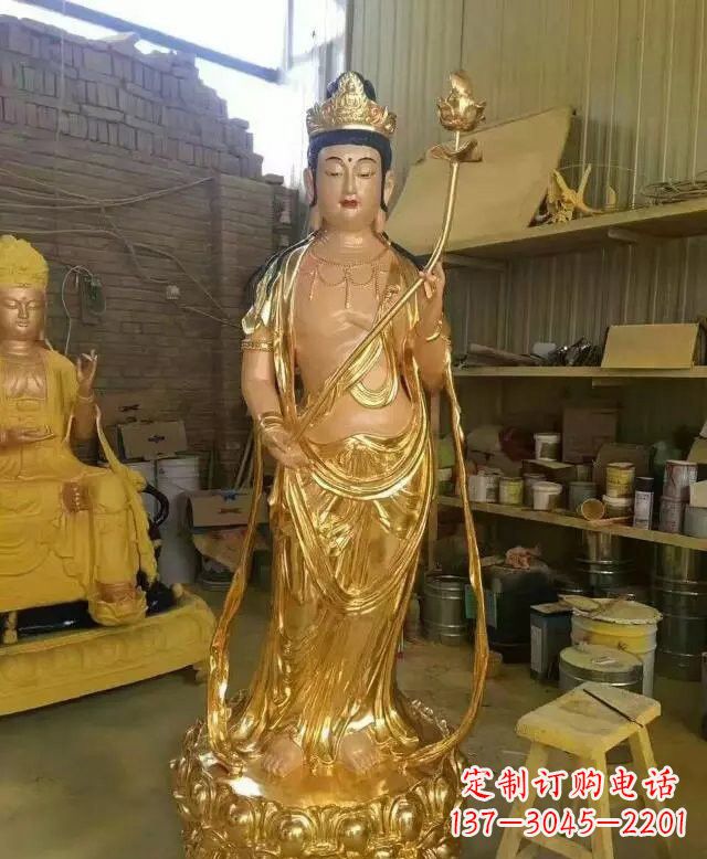 淄博大势至菩萨铜雕