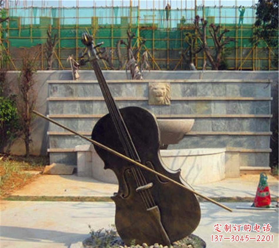淄博大提琴铜雕