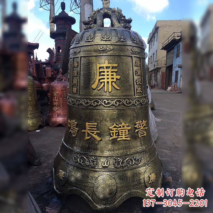 淄博大铜钟雕塑