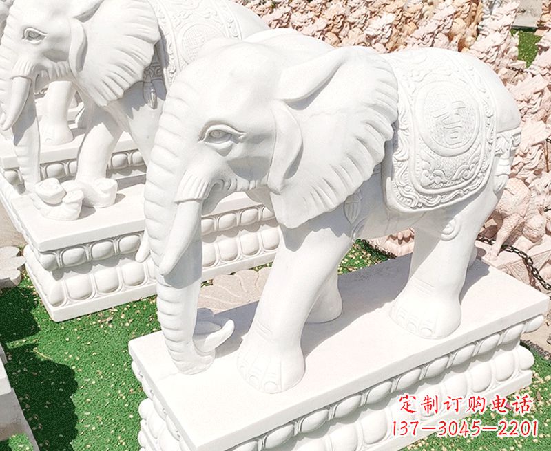 淄博大象石雕雕塑