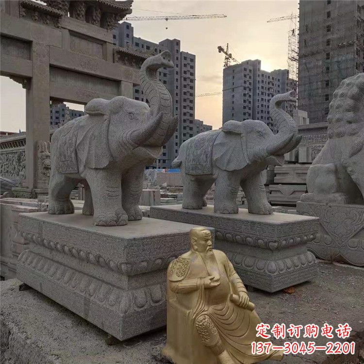 淄博大象石雕吸水
