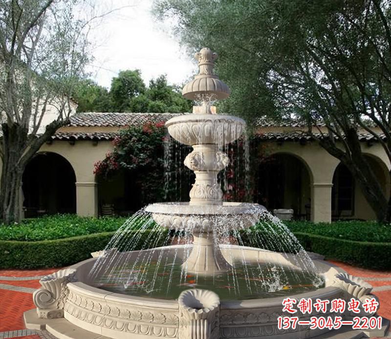 淄博大型景观喷泉石雕 (2)