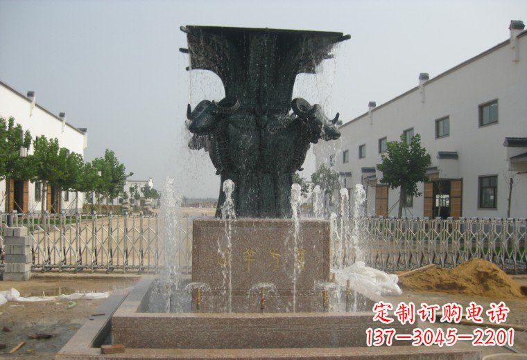 淄博精美铜制喷泉雕塑