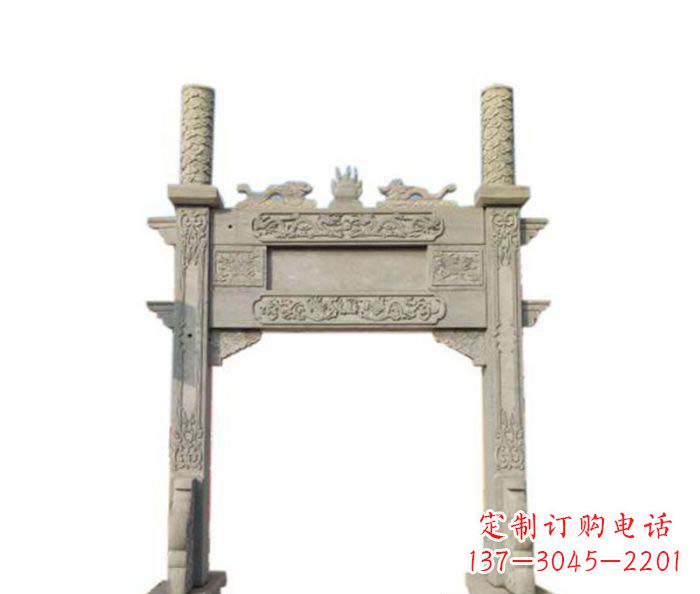 淄博产品名称中领雕塑-牌坊石雕