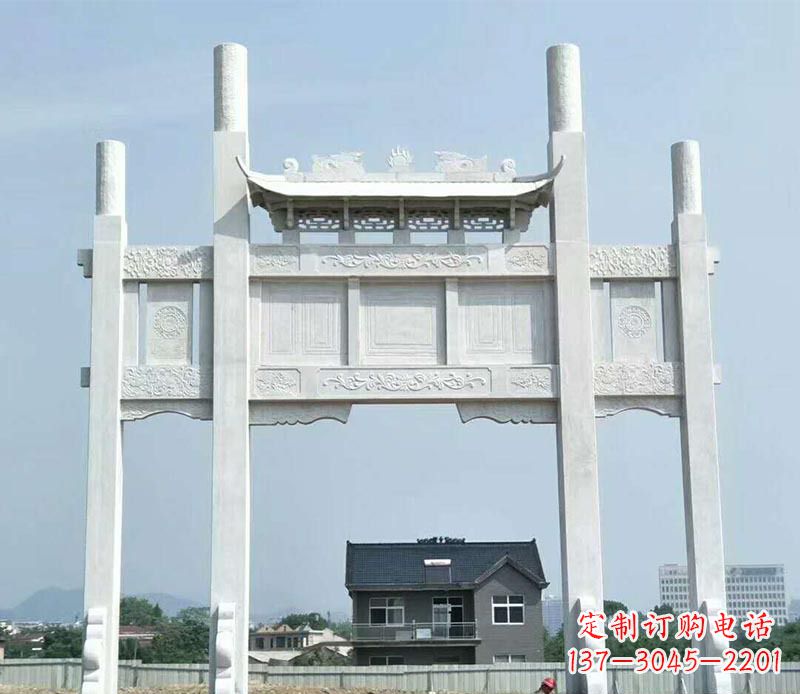 淄博精美牌坊雕塑
