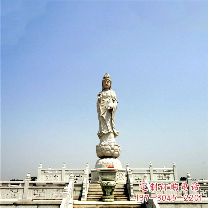 淄博观音大型石雕景观雕塑