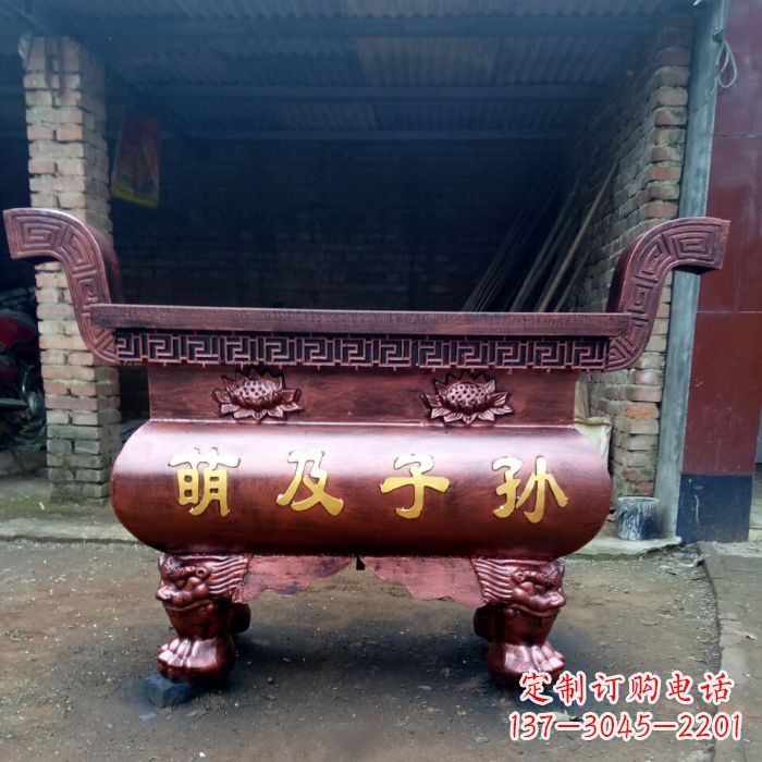 淄博特色铜香炉雕塑