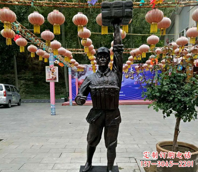 淄博董存瑞铜雕