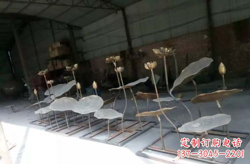 淄博锻铜荷花荷叶