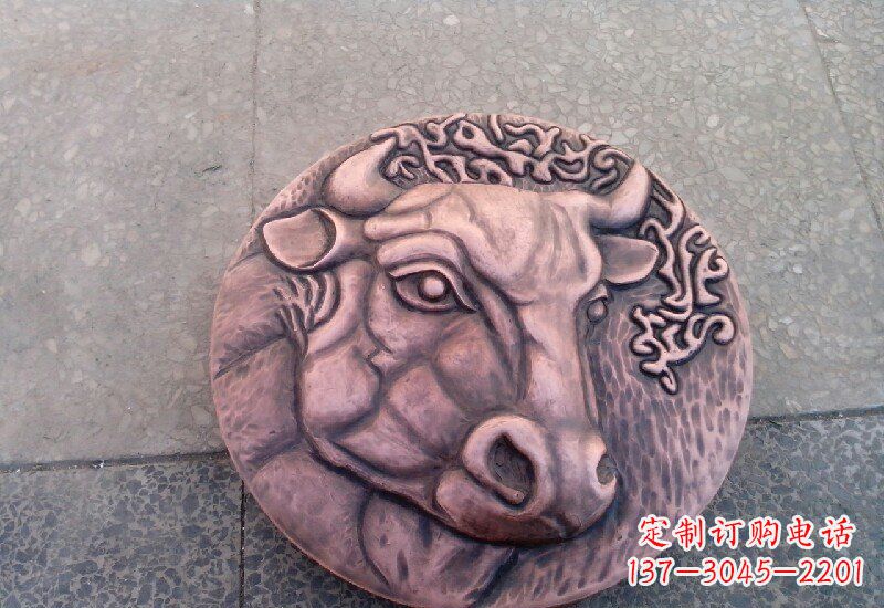 淄博锻铜十二生肖兽首雕塑