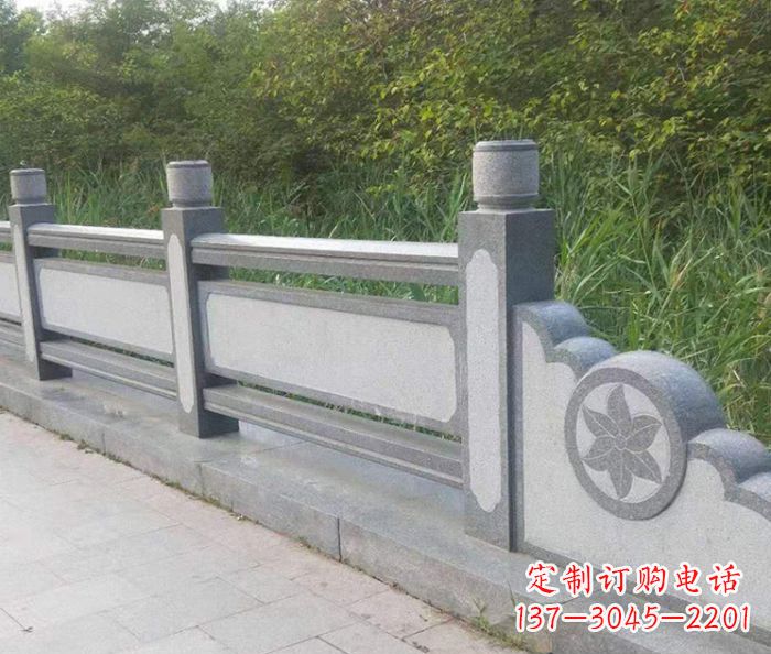 淄博精美仿古石栏杆雕塑