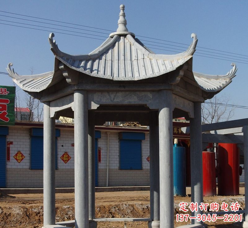 淄博精美仿古石雕凉亭