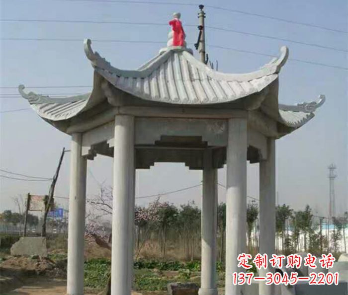 淄博典雅的仿古凉亭石雕