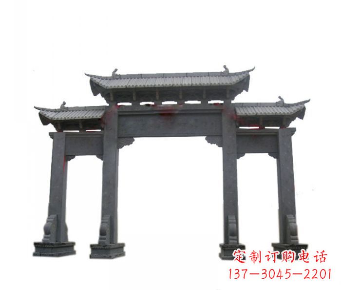淄博精美仿古牌坊石雕