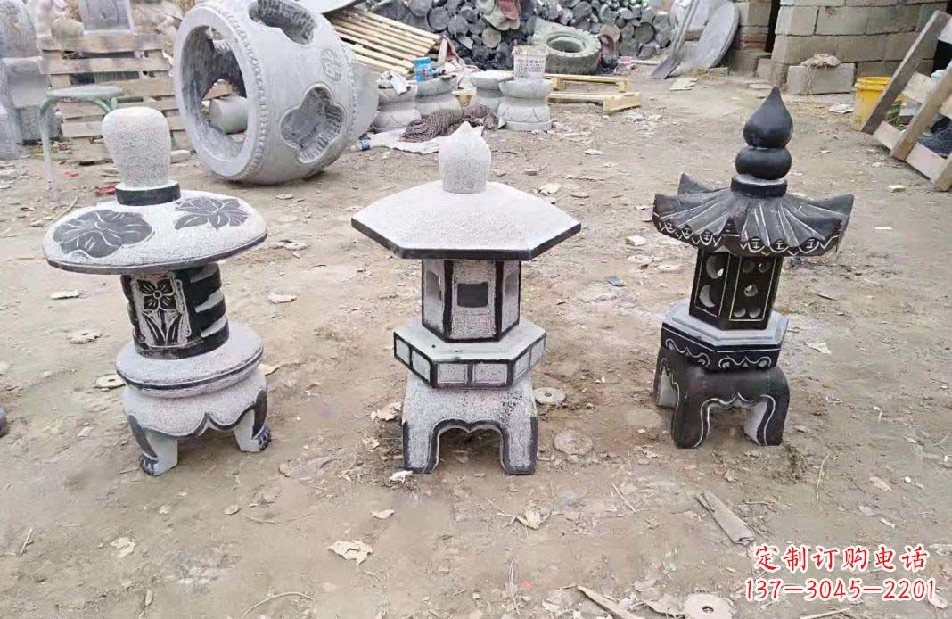 淄博仿古石灯雕塑