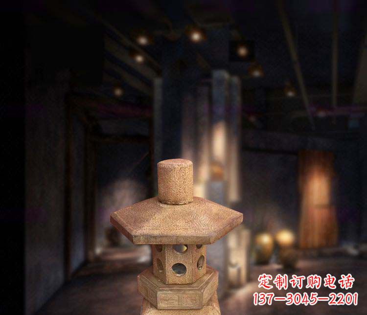 淄博仿古石灯公园石雕