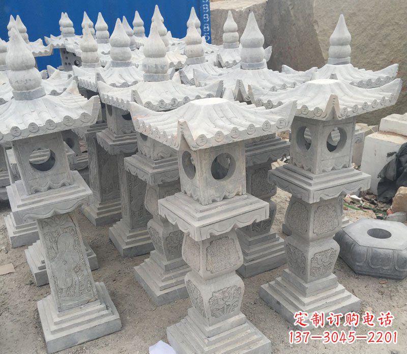 淄博仿古石灯园林景观石雕