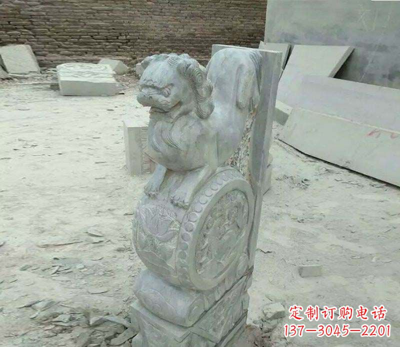 淄博精美石门墩雕塑,缔造绝色佳作