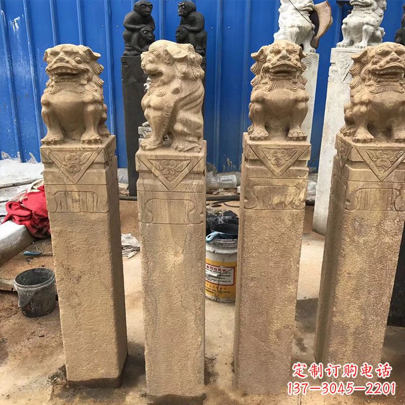 淄博仿古拴马桩石雕塑——傅雕你的精美时光