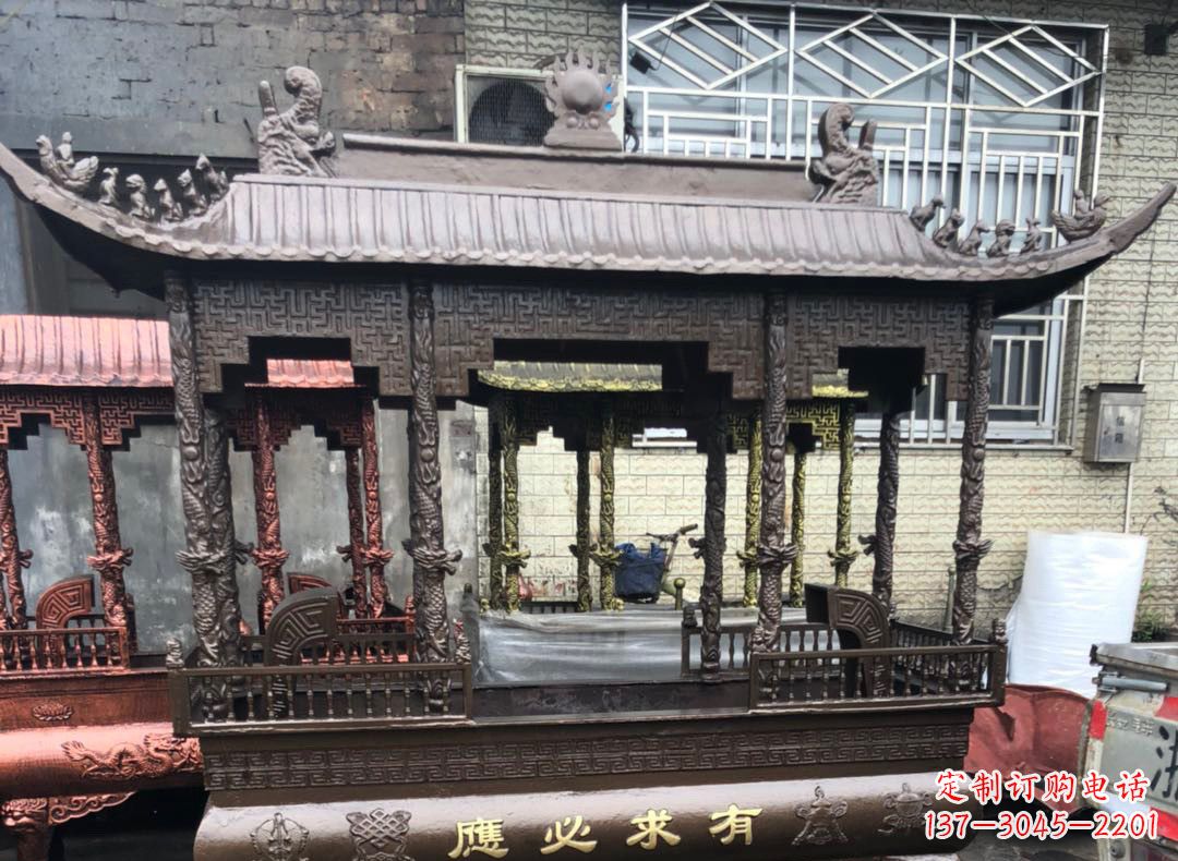 淄博精美仿古铜香炉雕塑