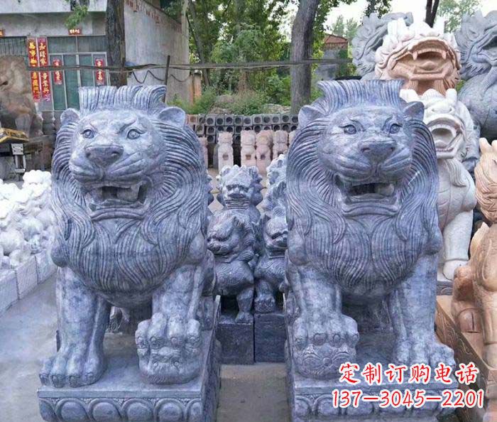 淄博仿古欧式石雕狮子