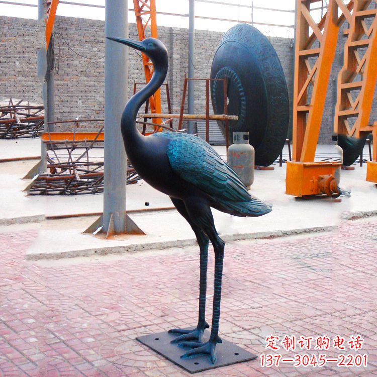 淄博仿古仙鹤雕塑