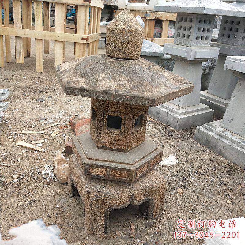 淄博仿古做旧石灯笼