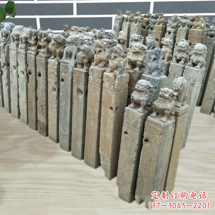 淄博仿古做旧拴马柱