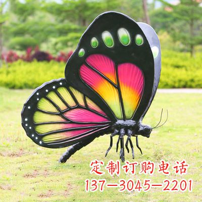 淄博仿真蝴蝶_品红色款405x78x110