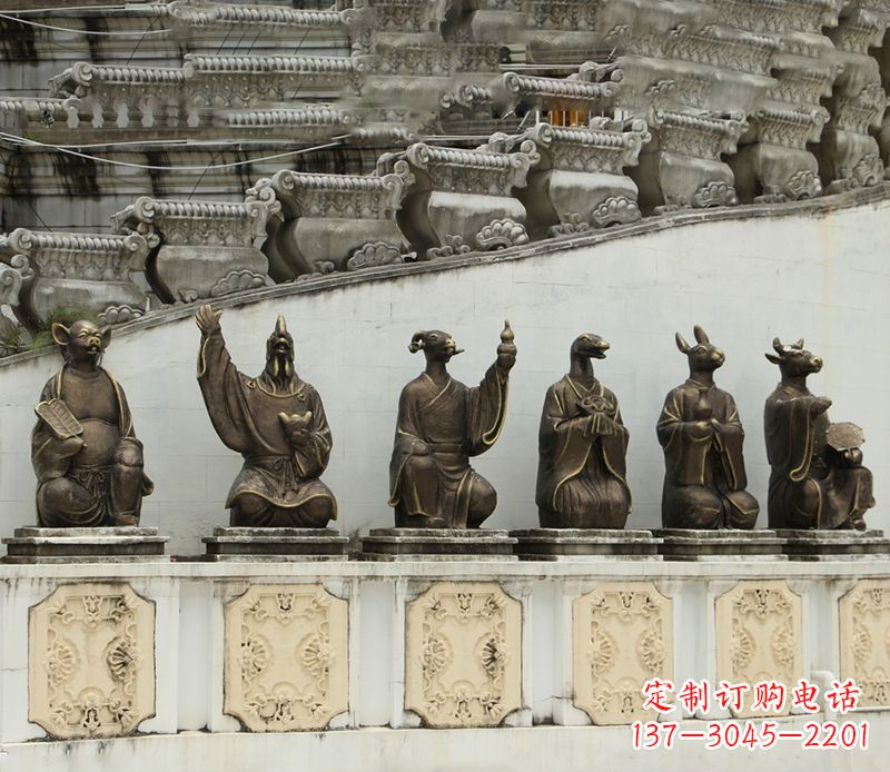淄博十二生肖铜雕塑定制
