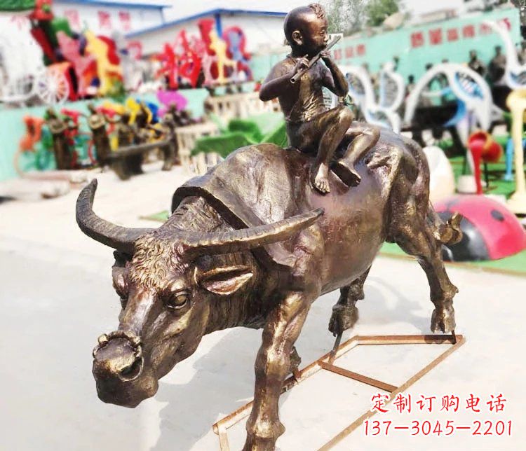 淄博牛郎雕塑精美绝伦的铜雕艺术