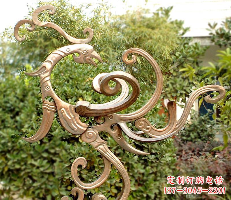 淄博凤凰铜雕