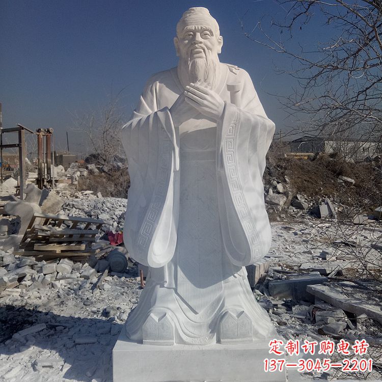 淄博夫子庙青铜雕塑孔子雕像