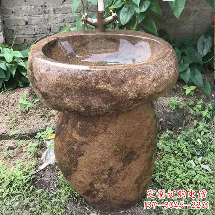 淄博个性石雕花盆