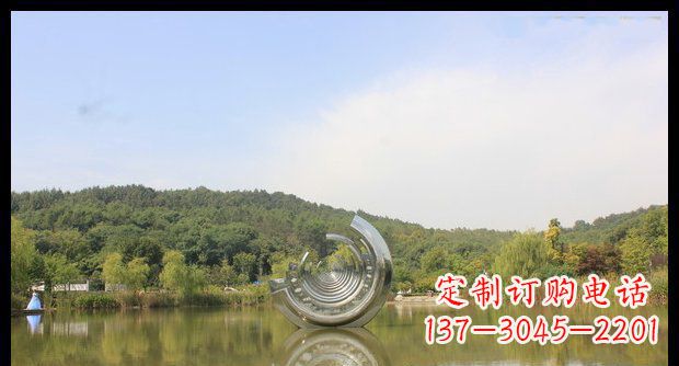 淄博不锈钢圆环景观雕塑