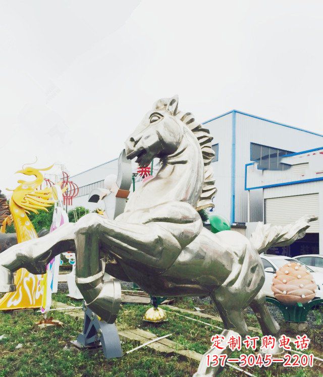 淄博产品名称优雅的不锈钢雕塑——奔马