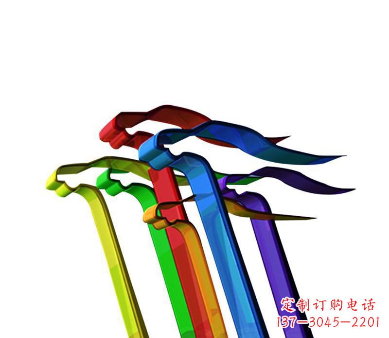 淄博欣赏性强的不锈钢飞翔飘带景观雕塑