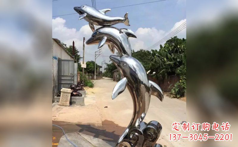 淄博产品名称优雅海豚雕塑