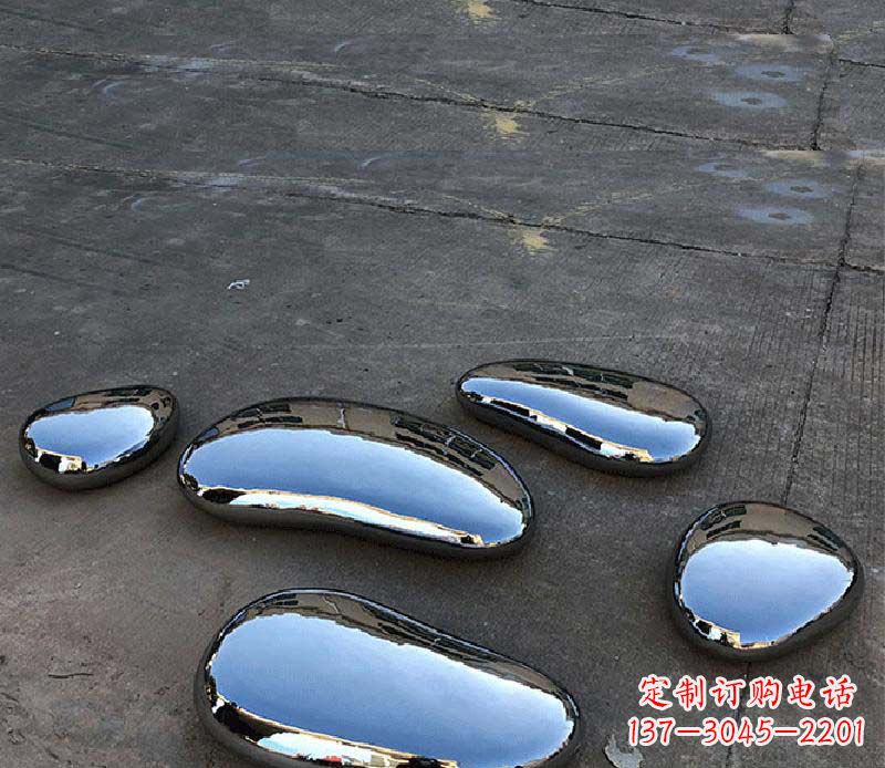 淄博不锈钢水滴景观雕塑美轮美奂,营造自然灵动