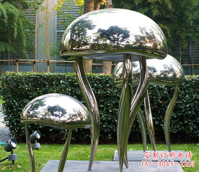 淄博艺术水母不锈钢雕塑