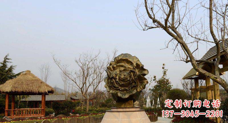 淄博公园大白菜景观铜雕