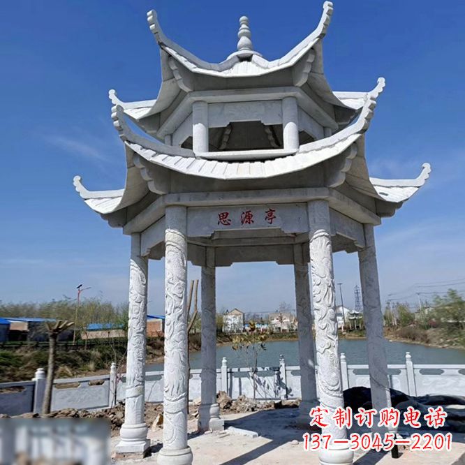 淄博公园大理石凉亭
