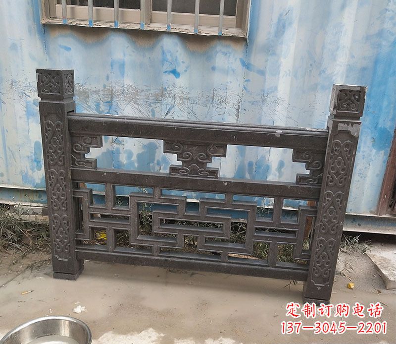 淄博集乐馆大理石栏板雕塑