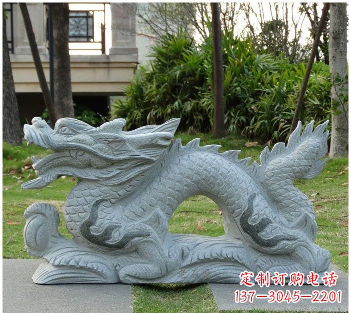 淄博精美雕刻的大理石龙雕塑