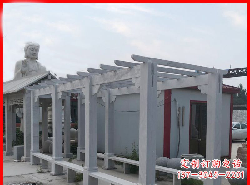 淄博 专业定制公园大理石石雕长廊