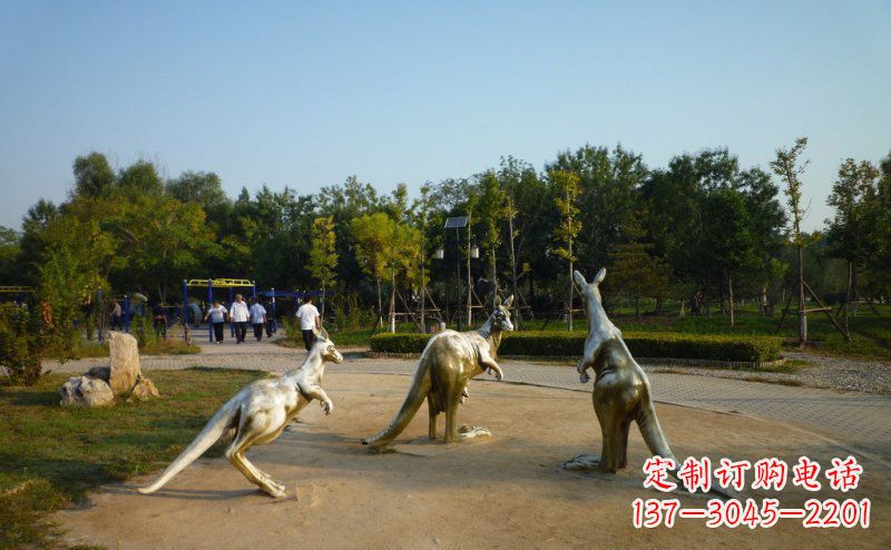 淄博高质量袋鼠铜雕