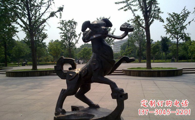 淄博中领雕塑狗动物铜雕