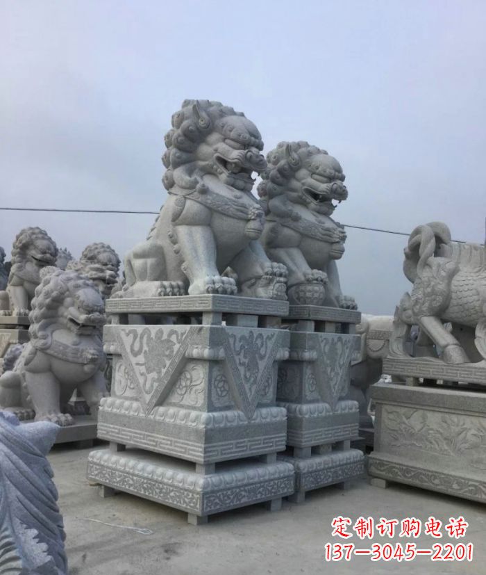 淄博大理石狮子石雕