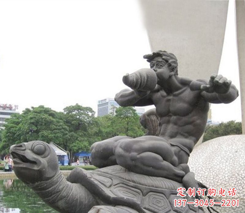 淄博公园动物海龟雕塑